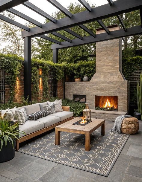 creative backyard patio layout