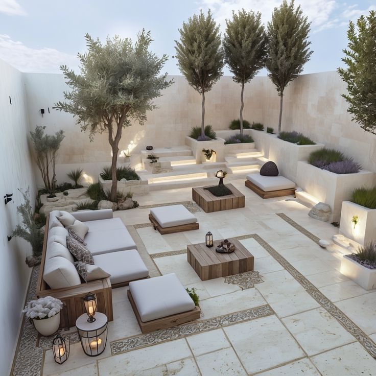 Coastal Resort Mansion landscaping hassan hasoni